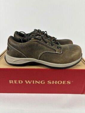 RED WING ComfortPro Safety Toe Womens 9 Brown Work Shoes